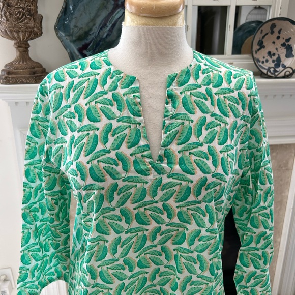 NWT Charleston Shoe Tropical Palm Print Tunic - Picture 2 of 9